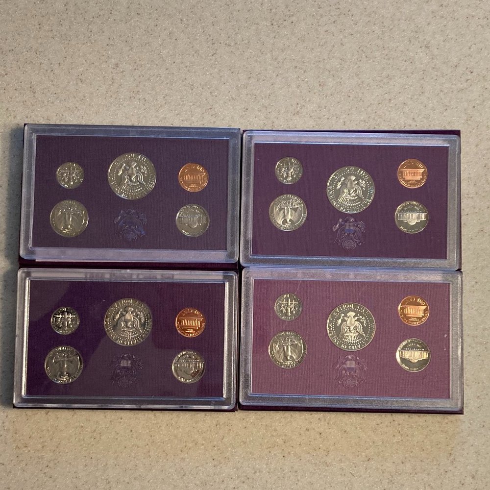 U.S. Mint Proof Sets 1980 Thru 1989  Lot of 10 - Picture 10 of 12